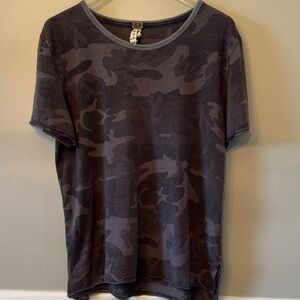 We The Free Charcoal Camouflage Short Sleeve Tee